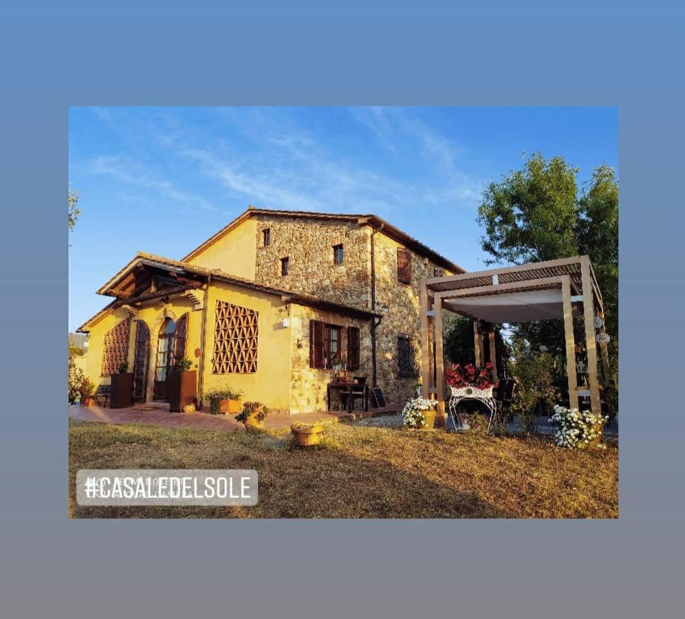 Bed And Breakfast Casale Del Sole Castellina Marittima Bagian luar foto